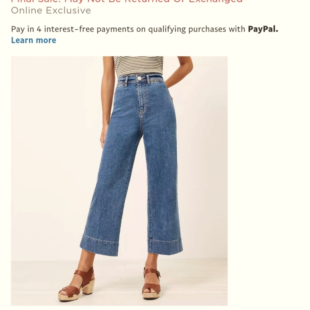 Loft wide leg jeans